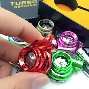 Μπρελόκ Turbo στροβιλοσυμπιεστής Μπρελόκ LED Light Spinning Turbine Key Ring Mini Turbo μπρελόκ Μπρελόκ αυτοκινήτου Μπρελόκ αυτοκινήτου Αξεσουάρ εσωτερικού χώρου