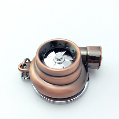 Turbó turbófeltöltős kulcstartó LED-es fényű forgó turbinás kulcstartó mini turbó kulcstartó kulcstartó autós kulcstartó autóbelső kiegészítők