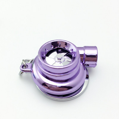 Turbó turbófeltöltős kulcstartó LED-es fényű forgó turbinás kulcstartó mini turbó kulcstartó kulcstartó autós kulcstartó autóbelső kiegészítők