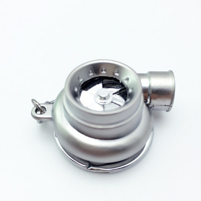 Turbó turbófeltöltős kulcstartó LED-es fényű forgó turbinás kulcstartó mini turbó kulcstartó kulcstartó autós kulcstartó autóbelső kiegészítők