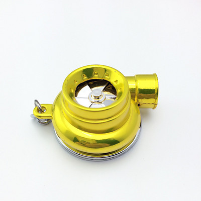 Turbó turbófeltöltős kulcstartó LED-es fényű forgó turbinás kulcstartó mini turbó kulcstartó kulcstartó autós kulcstartó autóbelső kiegészítők