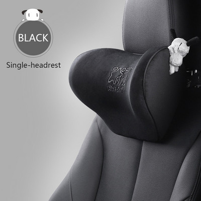 Suport pentru tetieră mașină Pernă pentru gât Pernă moale Lombară pentru mașină Flanel Memory Bumbac Pernă de înălțire a scaunului auto Îngrijire lombară