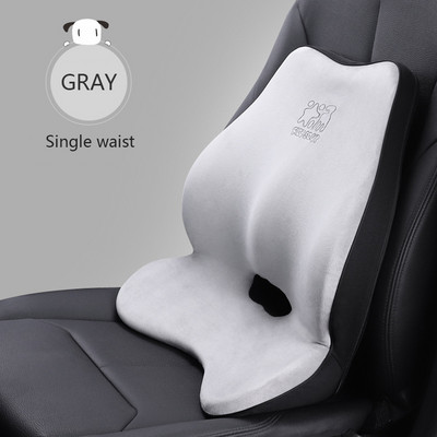Suport pentru tetieră mașină Pernă pentru gât Pernă moale Lombară pentru mașină Flanel Memory Bumbac Pernă de înălțire a scaunului auto Îngrijire lombară