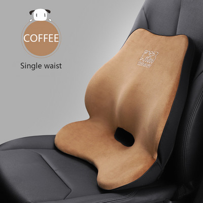 Suport pentru tetieră mașină Pernă pentru gât Pernă moale Lombară pentru mașină Flanel Memory Bumbac Pernă de înălțire a scaunului auto Îngrijire lombară