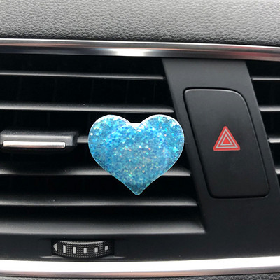 Bling autós kiegészítők lányoknak autós aroma diffúzor mini szív alakú ízesítő autós illatosítókhoz autós parfüm autó szellőző kapocs