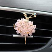 Bling balett lány autó dekoráció belső autó aroma diffúzor ízesítés autó parfümben autó illat szellőző klip autós kiegészítők lányoknak ajándékok