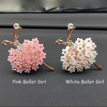 Bling Ballet Girl Decor Αυτοκινήτου Εσωτερικό Αυτοκινήτου Διαχύτης Αρώματος Αρωματισμού Αυτοκινήτου Άρωμα Αυτοκινήτου Εξαερισμός Κλιπ αυτοκινήτου Αξεσουάρ για κορίτσια Δώρα