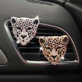 1db Crystal Leopard autós légfrissítő Auto Outlet Parfüm Clip Belső Tartozékok Autóstílusú Vent Szilárd Illat Diffúzor