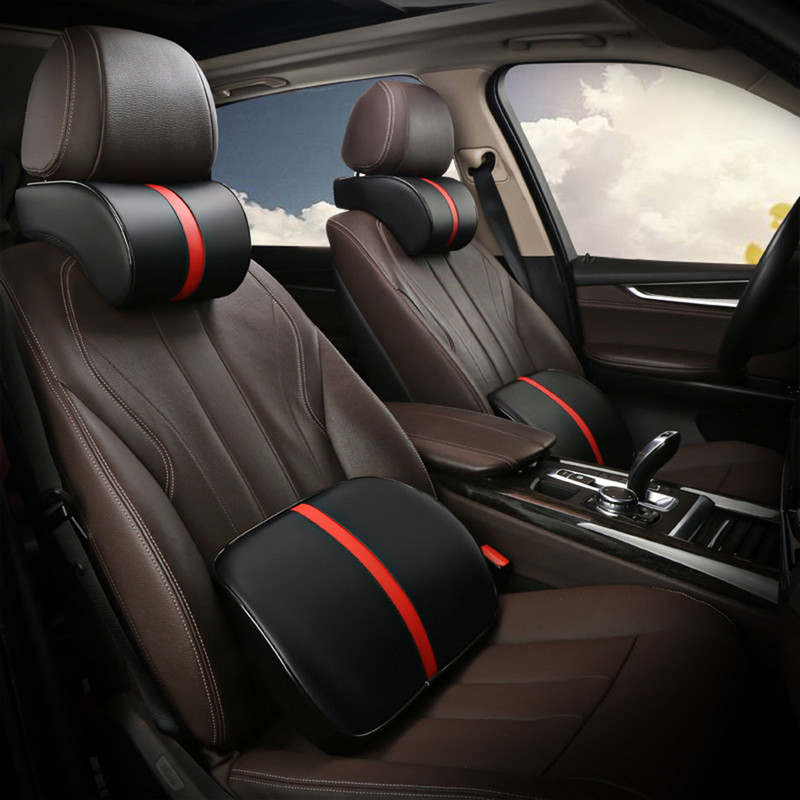 1Set automobilske auto memorijske pjene za putovanje udobne potpore za sjedala jastuk za vrat naslon za glavu potpora jastuk lumbalna potpora jastuk