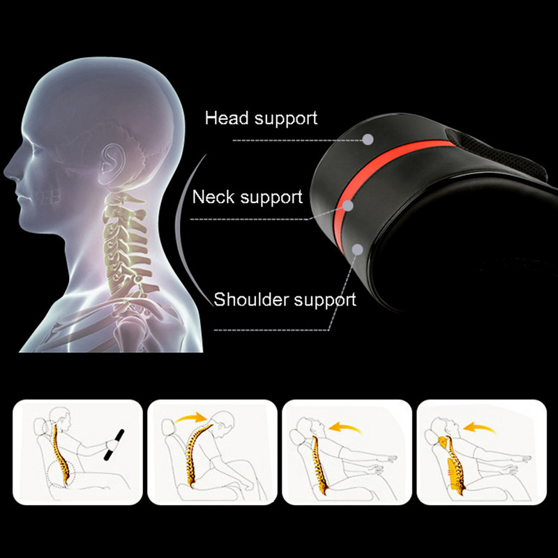 1Set automobilske auto memorijske pjene za putovanje udobne potpore za sjedala jastuk za vrat naslon za glavu potpora jastuk lumbalna potpora jastuk