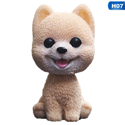 C Jucării pentru tabloul de bord al mașinii Cadou Câine care dă din cap Amuzant Tremurând Cap Câine Drăguț Cățeluș Păpuși Leagăn Ornamente pentru mașină Decorare interioară auto pentru casă