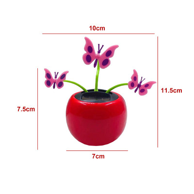 Solar Power Flip Flap Virág Suower Rose autóhoz Swing Tánc Virág Játék Autóbelső Díszek Autóstílus