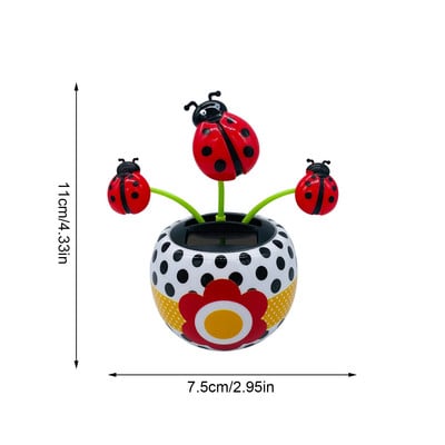 Solar Power Flip Flap Virág Suower Rose autóhoz Swing Tánc Virág Játék Autóbelső Díszek Autóstílus