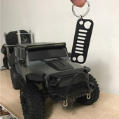 Hot Car kulcstartó függő Rozsdamentes acél grill kulcstartó kulcstartó Jeep Grill kulcstartóhoz CJ JK TJ YJ XJ