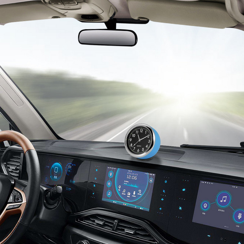 Autode kaunistused Helendav autokell Kell Armatuurlaua kaunistus Sõiduk Autod Sisekujundus Digitaalne osuti kella ornament