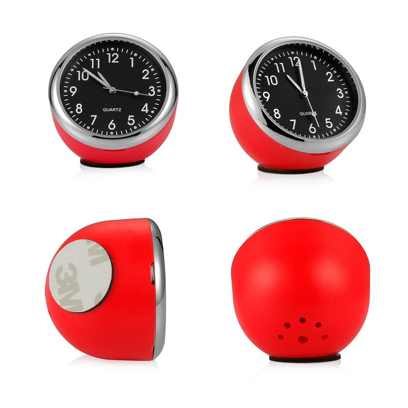 Autode kaunistused Helendav autokell Kell Armatuurlaua kaunistus Sõiduk Autod Sisekujundus Digitaalne osuti kella ornament