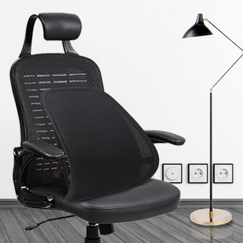 Deréktáji párna hálós szellőző szennyeződésálló, tartós hátmasszázs Ergonomikus nyári autó derékpárna irodai használatra