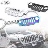 Breloc colorat din oțel inoxidabil Grill Breloc 3D din metal pentru pasionații de mașini Jeep Cadou perfect pentru a se potrivi cu cheia mașinii șoferilor