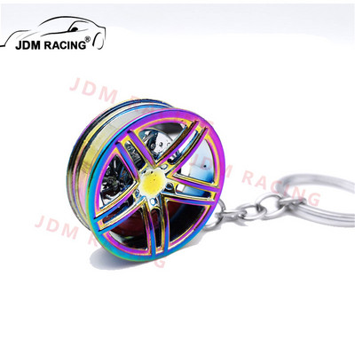 1tk sulamist metallist auto võtmehoidja amortisaatoriga ripats võtmehoidja Auto häälestusosad auto riputus naistele meestele võtmehoidja