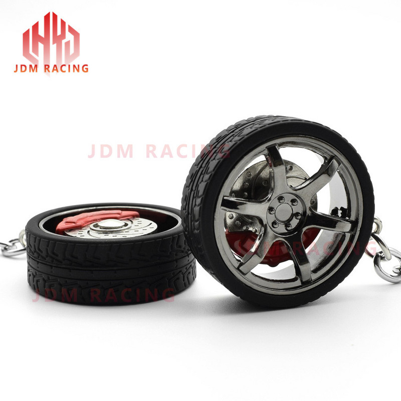 Arany fém autó keréktárcsa kulcstartó kulcstartó féktárcsákkal Autó gumiabroncs kerék kulcstartó autó autó gumiabroncs kulcstartó kulcstartó