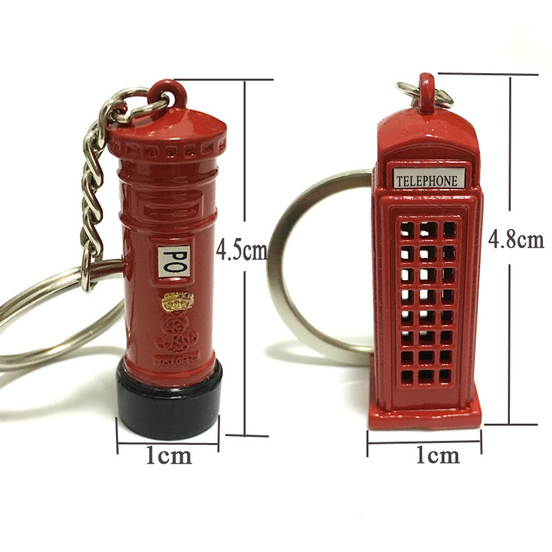 Mood Briti miniatuursed Londoni telefonikabiinid tänava postkasti bussi võtmehoidja võtmehoidja Londoni klassikalised suveniirid võtmehoidjad