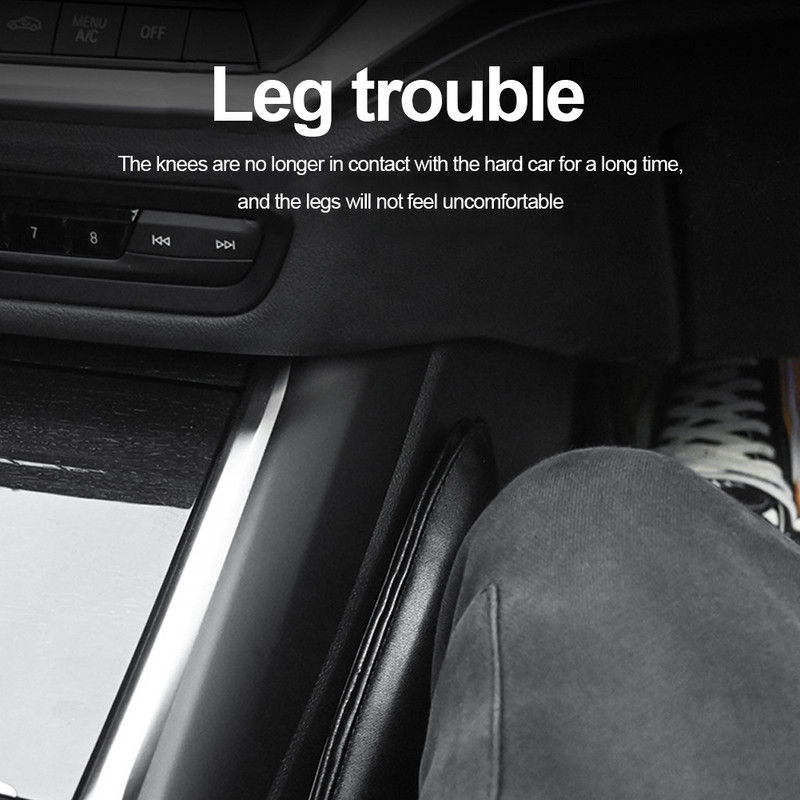 Universali odinė automobilio kojų pagalvėlė kelio pagalvėlė pagalvė šlaunims atrama Centrinė konsolė durų porankis kelio pagalvėlė automobilio vidaus apdaila