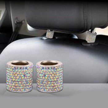 Universal Crystal Rhinestone Κάθισμα Αυτοκινήτου Δαχτυλίδι Προσκέφαλο Διακοσμητικά Γούρια Diamond Bling αυτοκινήτου Εσωτερικά αξεσουάρ για γυναίκες κορίτσια