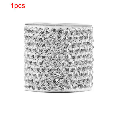 Univerzális kristály strasszos autóülés fejtámla gyűrűs gallérok dekor varázslatok Diamond Bling autóbelső kiegészítők női lányoknak