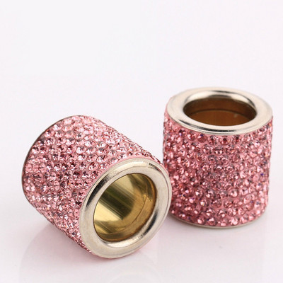 Univerzális kristály strasszos autóülés fejtámla gyűrűs gallérok dekor varázslatok Diamond Bling autóbelső kiegészítők női lányoknak