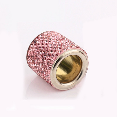Univerzális kristály strasszos autóülés fejtámla gyűrűs gallérok dekor varázslatok Diamond Bling autóbelső kiegészítők női lányoknak