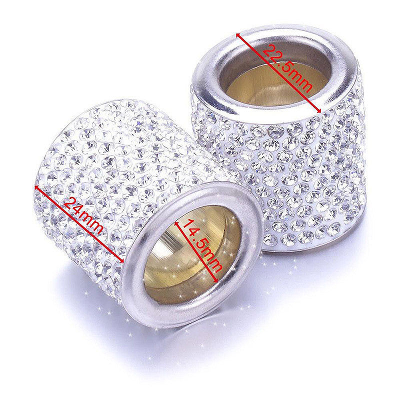Univerzális kristály strasszos autóülés fejtámla gyűrűs gallérok dekor varázslatok Diamond Bling autóbelső kiegészítők női lányoknak