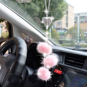 Μόδα Κρεμαστό κρεμαστό καθρέφτη με θέα στο αυτοκίνητο Διακόσμηση αυτοκινήτου στο σπίτι Τυχερό όχημα Μίνι αξεσουάρ αυτοκινήτου Κρεμαστό εσωτερικό για κορίτσια