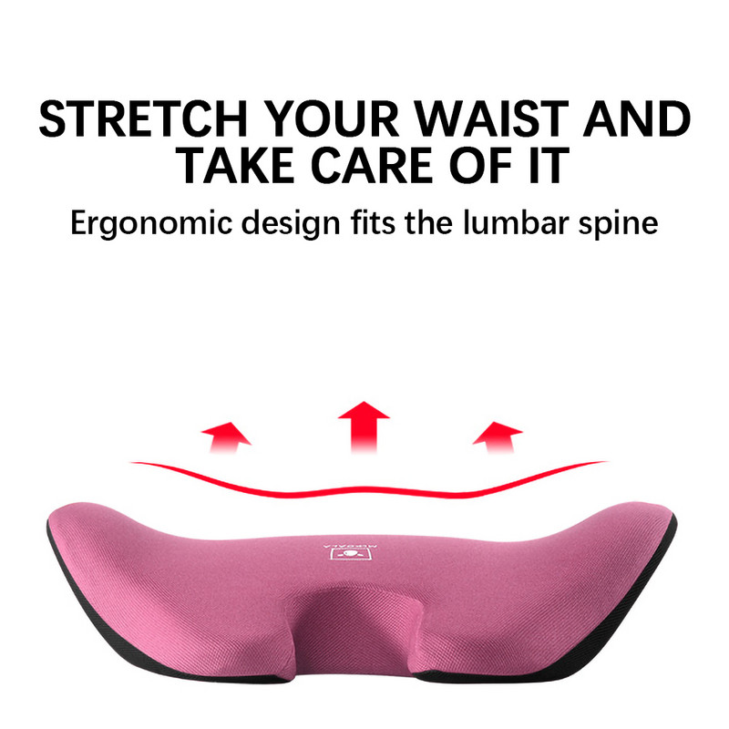 Új, ergonomikus autós párna deréktámasz párna autósülés háttámla memóriahabos ülés fájdalomcsillapító deréktámasz párna