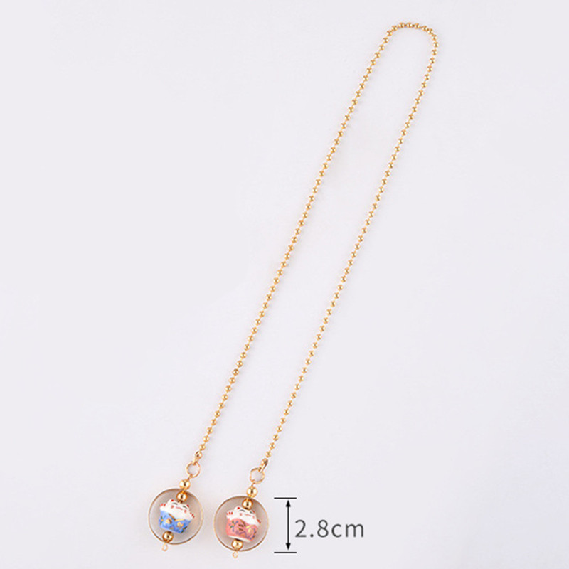 Drăguță pisică norocoasă pandantiv mașină Automobile Oglindă retrovizoare Suspensie Decorare Accesorii Accesorii pentru agățat mașină