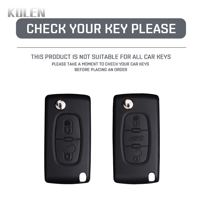 Carcasa TPU pentru cheie pentru telecomandă pentru Peugeot 107 207 307 308 407 607 3008 5008 pentru Citroen Xsara Picasso C5 C6 C8 fără cheie