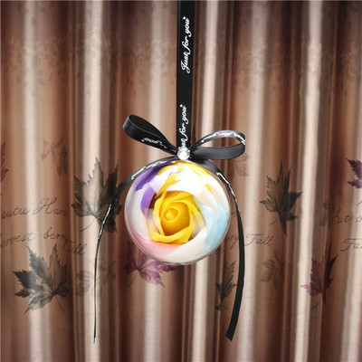 Ogledalo za automobil Retrovizor Ruža Viseći ukrasi Privjesak za automobil Vječna ruža Dekoracija cvijeta sapuna Šareni privjesak Pokloni