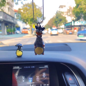 Εσωτερική διακόσμηση αυτοκινήτου Anime Αστεία ιπτάμενα έντομα Hold My Neighbor Totoro Flying Doll Κρεμαστό καθρέφτη οπισθοπορείας Αξεσουάρ αυτοκινήτου