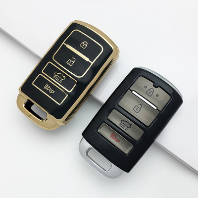 ΝΕΟ κάλυμμα θήκης κλειδιού αυτοκινήτου TPU Shell Fob για KIA Cadenza K9 K7 k-04 Sorento K900 και νέο κλειδί K7 2013 έτος έως 2016, έτος 4 Κουμπί