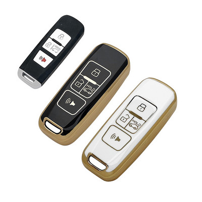 Νέο κάλυμμα θήκης κλειδιού αυτοκινήτου TPU για Proton Persona 2022 Saga Proton Iriz Απομακρυσμένο κάλυμμα κλειδιού αυτοκινήτου Χρυσό κάλυμμα 4 κουμπιών χωρίς κλειδί