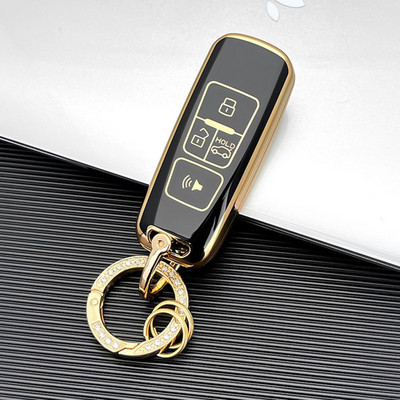 Carcasă nouă TPU pentru chei de mașină pentru Proton Persona 2022 Saga Proton Iriz Carcasă pentru chei de mașină de la distanță, aurie, 4 butoane fără cheie