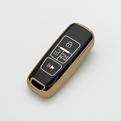 Carcasă nouă TPU pentru chei de mașină pentru Proton Persona 2022 Saga Proton Iriz Carcasă pentru chei de mașină de la distanță, aurie, 4 butoane fără cheie