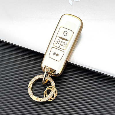 Carcasă nouă TPU pentru chei de mașină pentru Proton Persona 2022 Saga Proton Iriz Carcasă pentru chei de mașină de la distanță, aurie, 4 butoane fără cheie