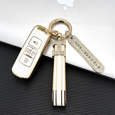 Carcasă nouă TPU pentru chei de mașină pentru Proton Persona 2022 Saga Proton Iriz Carcasă pentru chei de mașină de la distanță, aurie, 4 butoane fără cheie