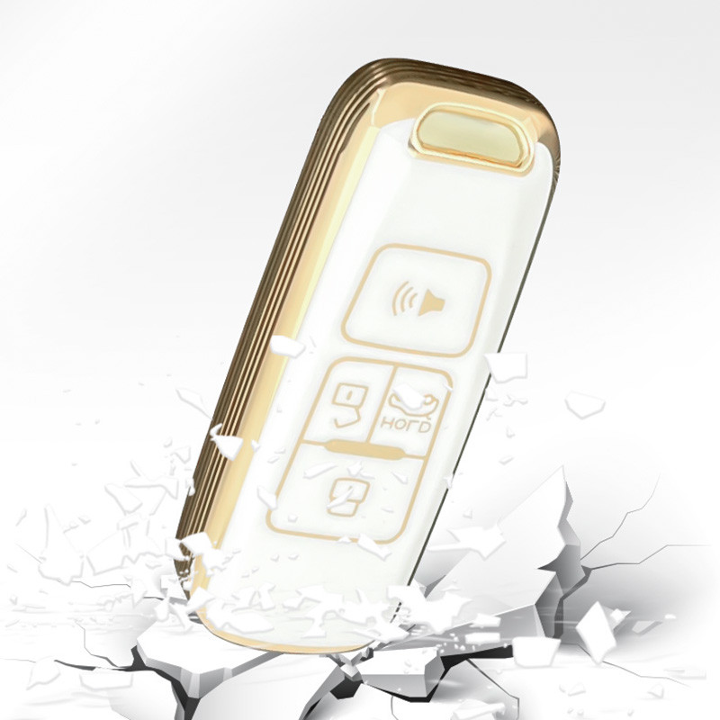 Carcasă nouă TPU pentru chei de mașină pentru Proton Persona 2022 Saga Proton Iriz Carcasă pentru chei de mașină de la distanță, aurie, 4 butoane fără cheie