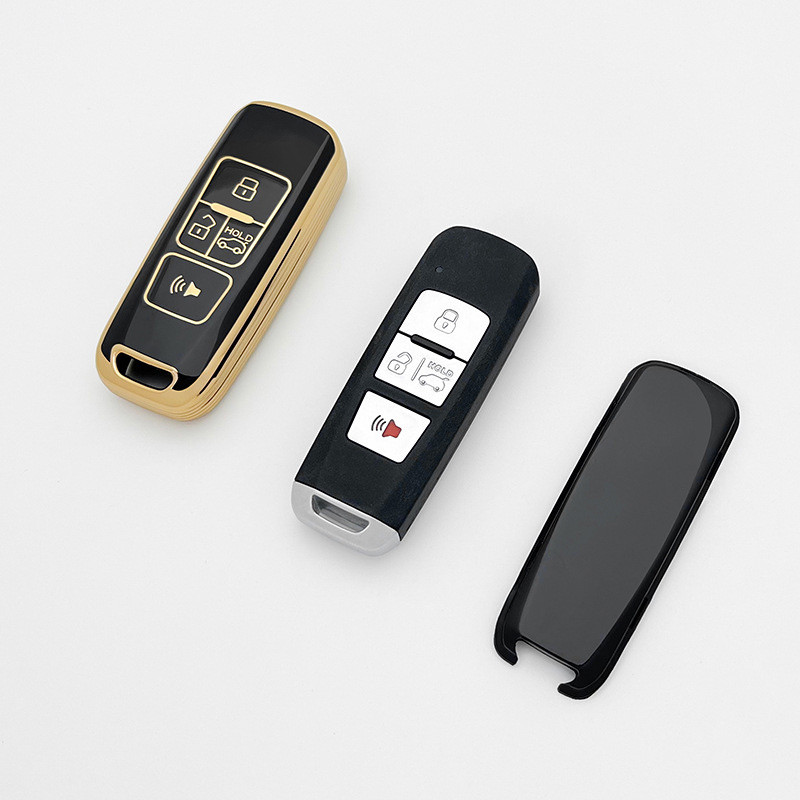 Carcasă nouă TPU pentru chei de mașină pentru Proton Persona 2022 Saga Proton Iriz Carcasă pentru chei de mașină de la distanță, aurie, 4 butoane fără cheie