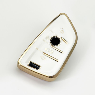 Carcasă pentru chei de mașină din TPU, pentru BMW G20 G30 G01 G11 G02 X3 X5 X6 X7 F20 F15 F16 F30 F48 E46 E60 118i 218i 320i fără cheie