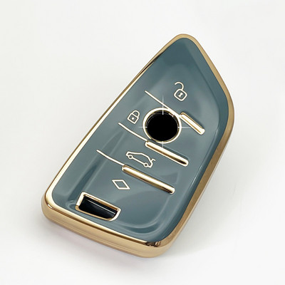 Carcasă pentru chei de mașină din TPU, pentru BMW G20 G30 G01 G11 G02 X3 X5 X6 X7 F20 F15 F16 F30 F48 E46 E60 118i 218i 320i fără cheie