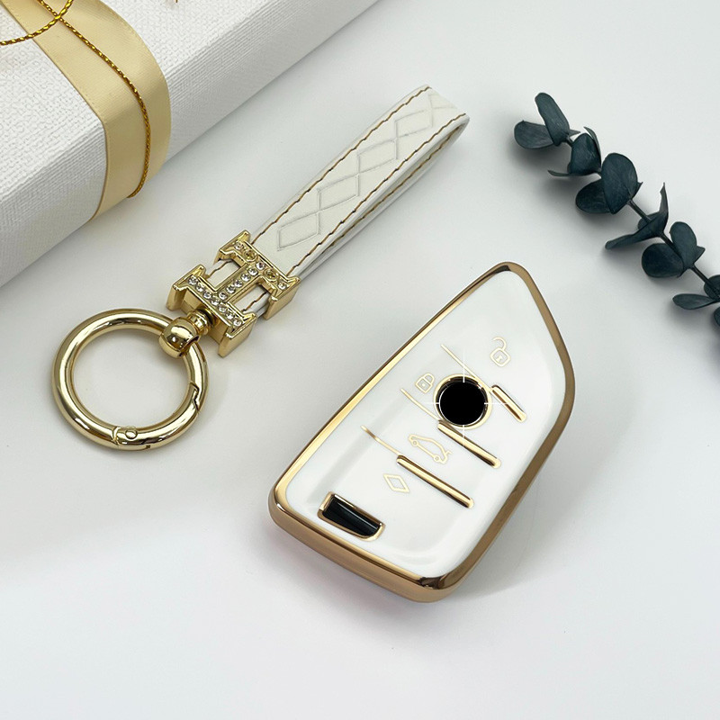 Carcasă pentru chei de mașină din TPU, pentru BMW G20 G30 G01 G11 G02 X3 X5 X6 X7 F20 F15 F16 F30 F48 E46 E60 118i 218i 320i fără cheie