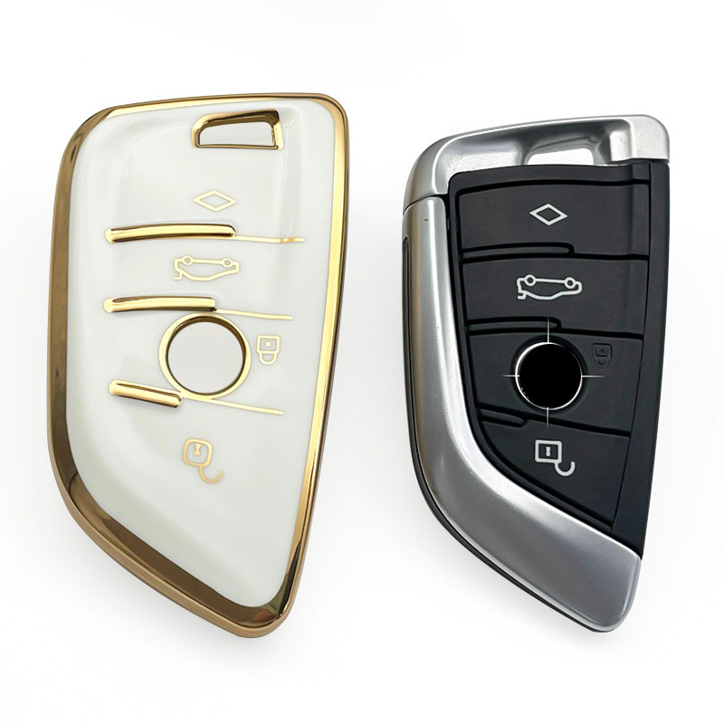Carcasă pentru chei de mașină din TPU, pentru BMW G20 G30 G01 G11 G02 X3 X5 X6 X7 F20 F15 F16 F30 F48 E46 E60 118i 218i 320i fără cheie