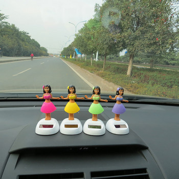 Στολίδι αυτοκινήτου Διακόσμηση αυτοκινήτων Χορευτικό κορίτσι Hula Swinging Bobble Δώρα Αυτοκινήτου Εσωτερικού σπιτιού Ηλιακά Αξεσουάρ για κορίτσια